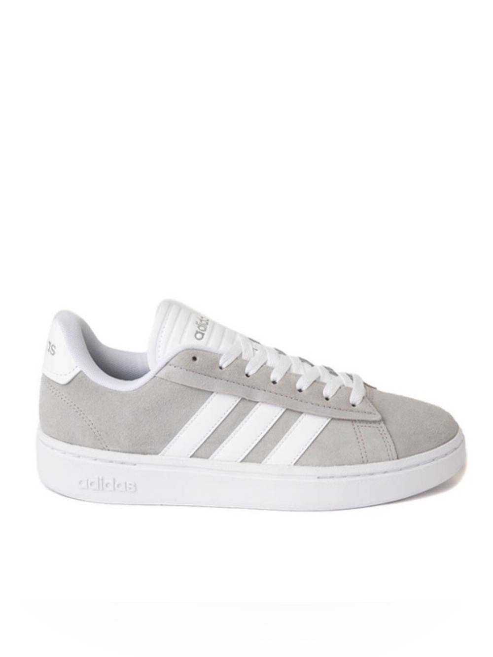 Adidas Grand Court Alpha Athletic Shoe Women’s Light Gray Suede Low-Top Sneakers
